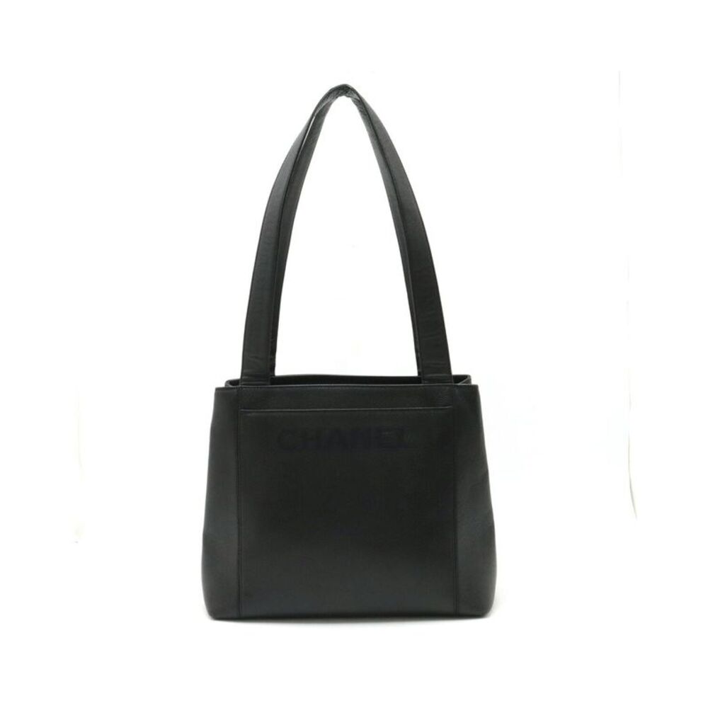 Pre Loved Chanel Caviar Leather Logo Tote Bag - Picture 1 of 7